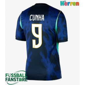 Brasilien Matheus Cunha #9 Replik Auswärtstrikot WM 2026 Kurzarm